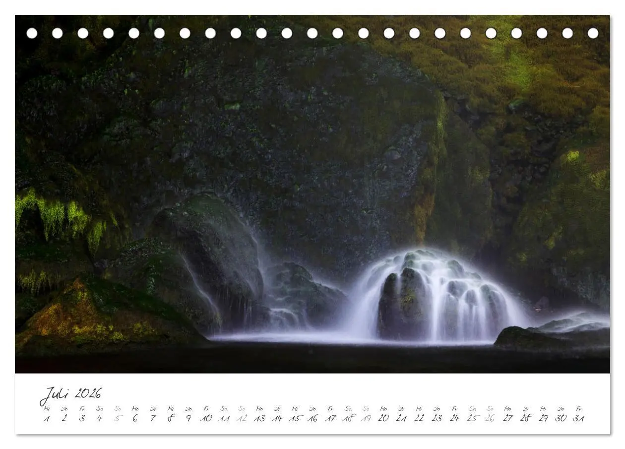 Bild: 9783457547472 | Wasserfälle klein und groß (Tischkalender 2026 DIN A5 quer),...