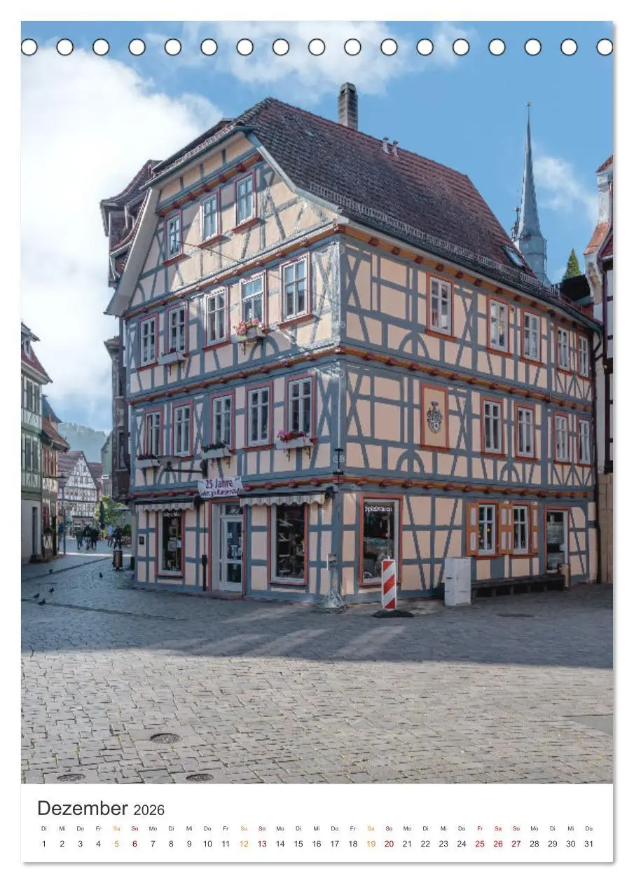 Bild: 9783516327472 | Kurort Schmalkalden (Tischkalender 2026 DIN A5 hoch), CALVENDO...