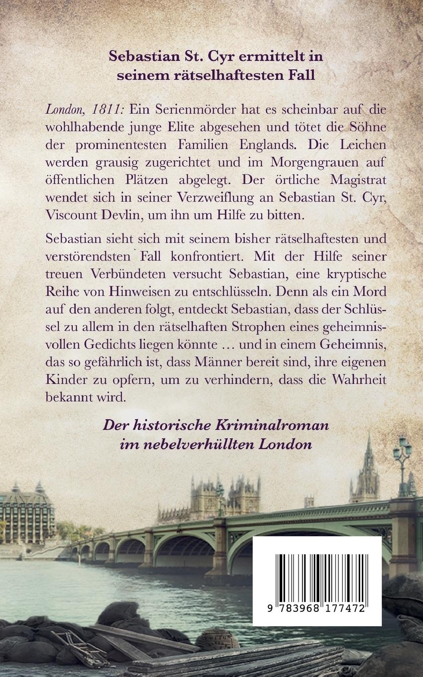 Rückseite: 9783968177472 | Der Mörder von West End | C. S. Harris (u. a.) | Taschenbuch | 372 S.