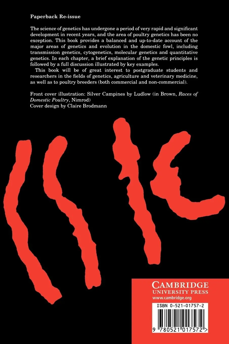 Rückseite: 9780521017572 | Genetics and Evolution of the Domestic Fowl | Lewis Stevens | Buch