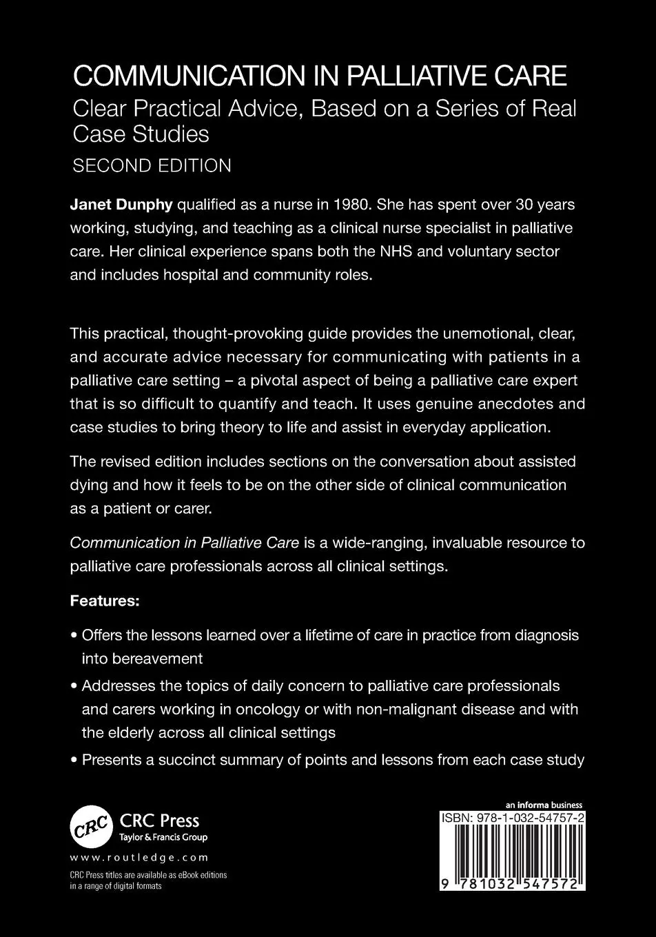 Rückseite: 9781032547572 | Communication in Palliative Care | Janet Dunphy | Taschenbuch | 2024