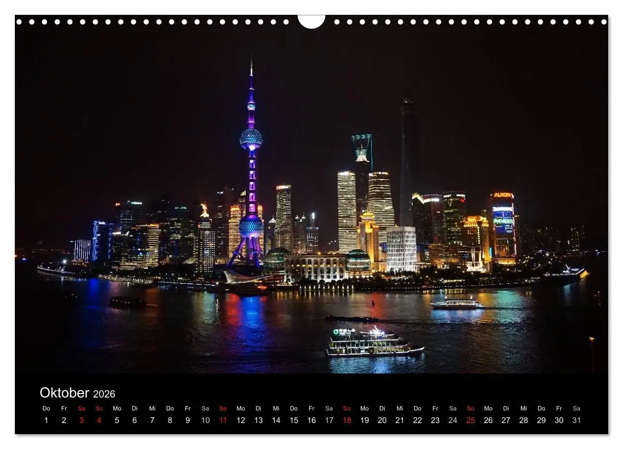Bild: 9783516007572 | China 2026 - Metropolen und Landschaften (Wandkalender 2026 DIN A3...