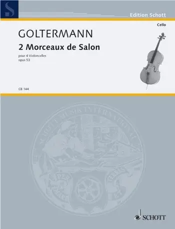Cover: 9790001017572 | Morceaux De Salon Opus 53 4Vcl. | Georg Goltermann | Buch