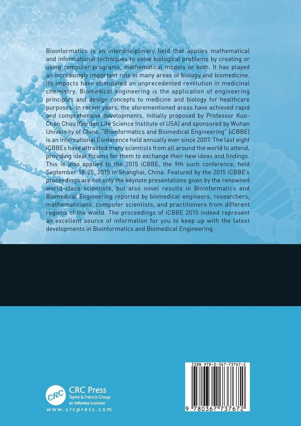 Rückseite: 9780367737672 | Bioinformatics and Biomedical Engineering | James Chou (u. a.) | Buch