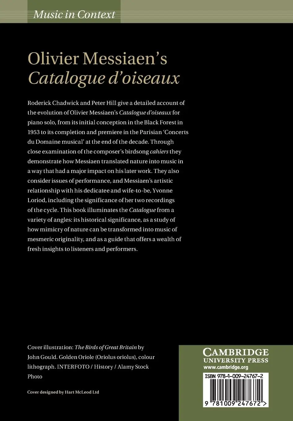 Rückseite: 9781009247672 | Olivier Messiaen's Catalogue d'oiseaux | Roderick Chadwick (u. a.)