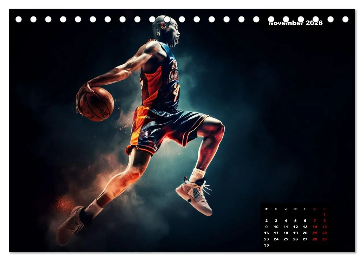 Bild: 9783457527672 | Faszination Basketball (Tischkalender 2026 DIN A5 quer), CALVENDO...