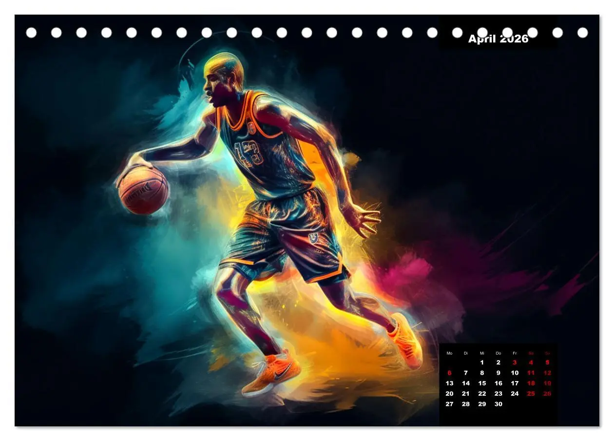 Bild: 9783457527672 | Faszination Basketball (Tischkalender 2026 DIN A5 quer), CALVENDO...