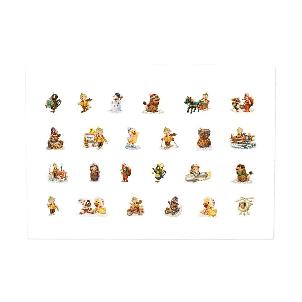 Bild: 9783988027672 | Unser Sandmännchen Adventskalenderkarte Nostalgie | KG | Kalender