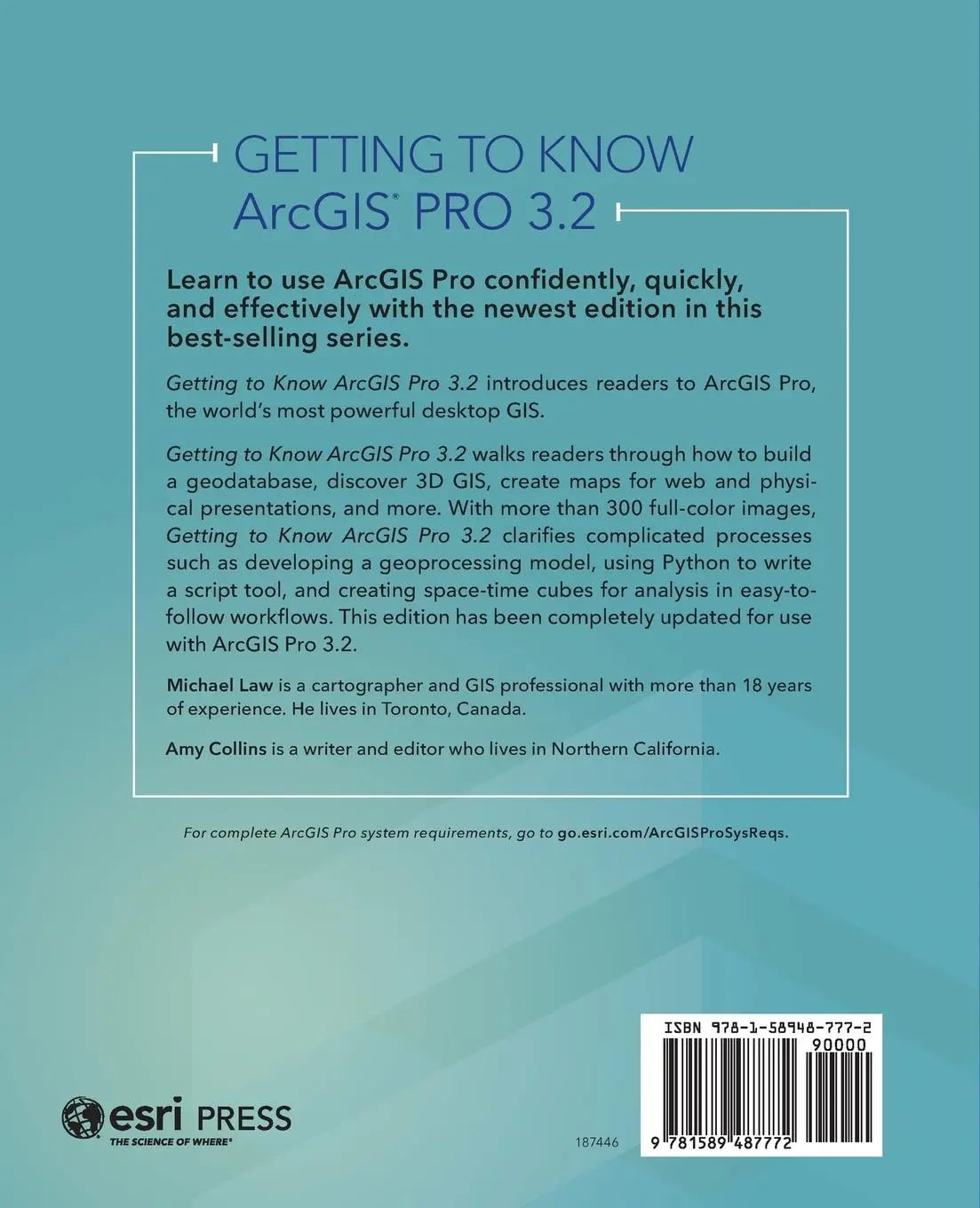 Rückseite: 9781589487772 | Getting to Know ArcGIS Pro 3.2 | Michael Law (u. a.) | Taschenbuch