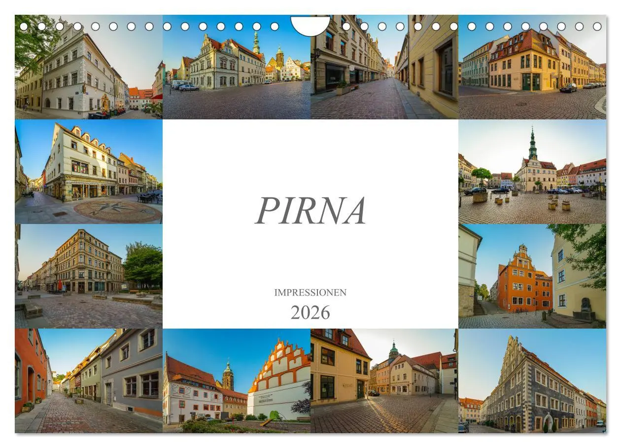 Cover: 9783457827772 | Pirna Impressionen (Wandkalender 2026 DIN A4 quer), CALVENDO...