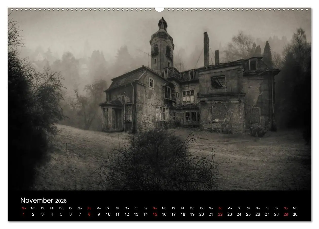 Bild: 9783457997772 | Lost Places Geisterhäuser (hochwertiger Premium Wandkalender 2026...