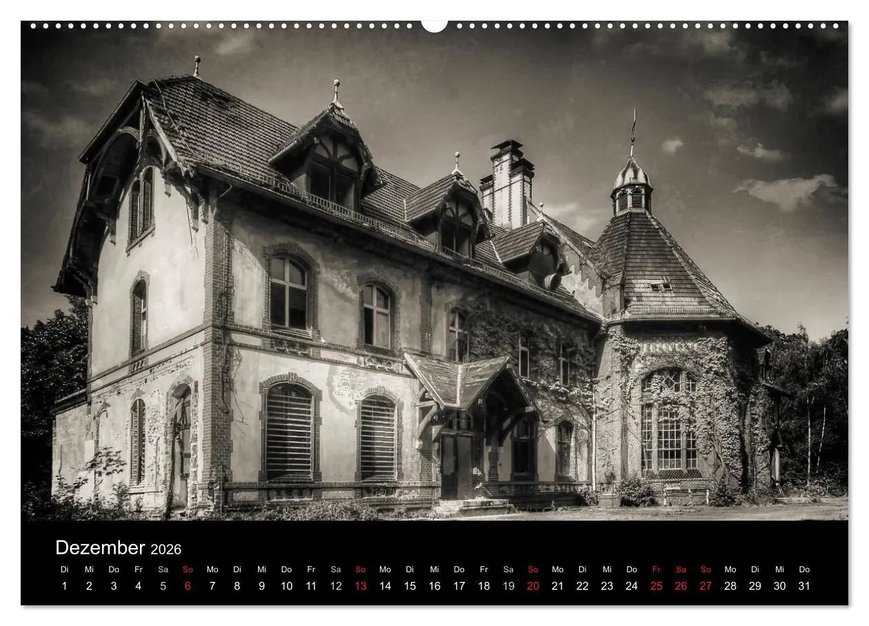 Bild: 9783457997772 | Lost Places Geisterhäuser (hochwertiger Premium Wandkalender 2026...