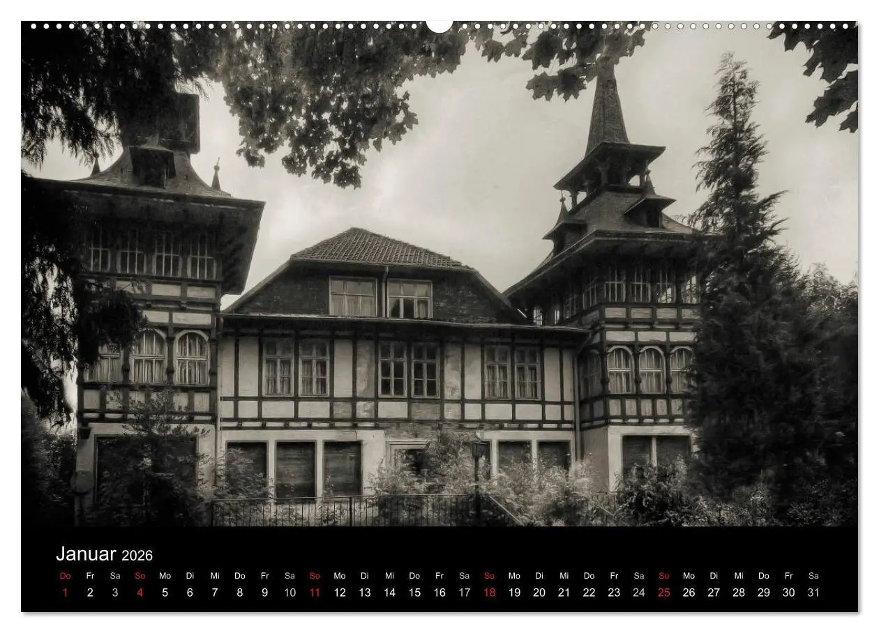 Bild: 9783457997772 | Lost Places Geisterhäuser (hochwertiger Premium Wandkalender 2026...