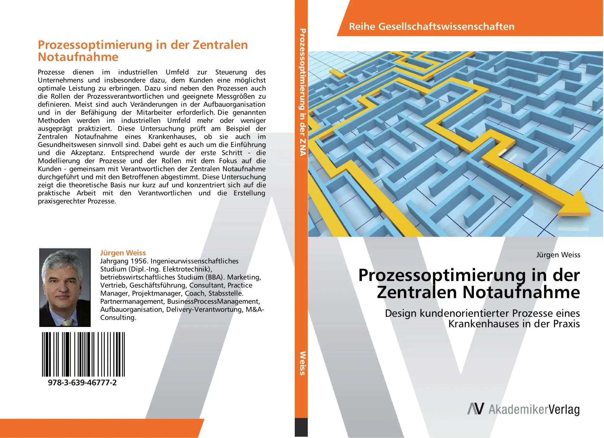 Cover: 9783639467772 | Prozessoptimierung in der Zentralen Notaufnahme | Jürgen Weiss | Buch