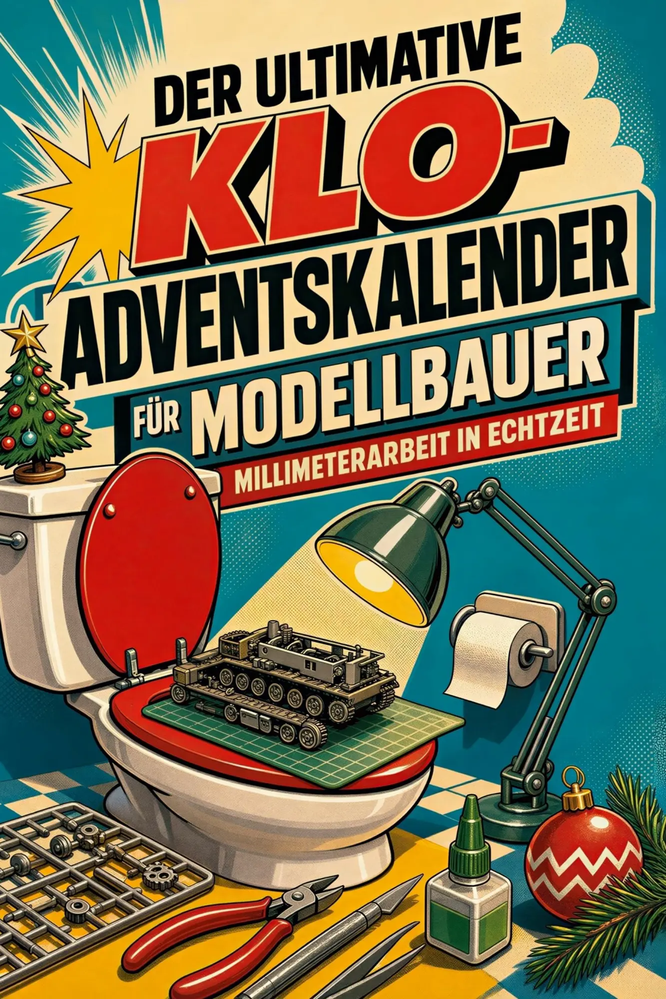 Cover: 9783696107772 | Der ultimative Klo-Adventskalender für Modellbauer | Leon Meyer | Buch