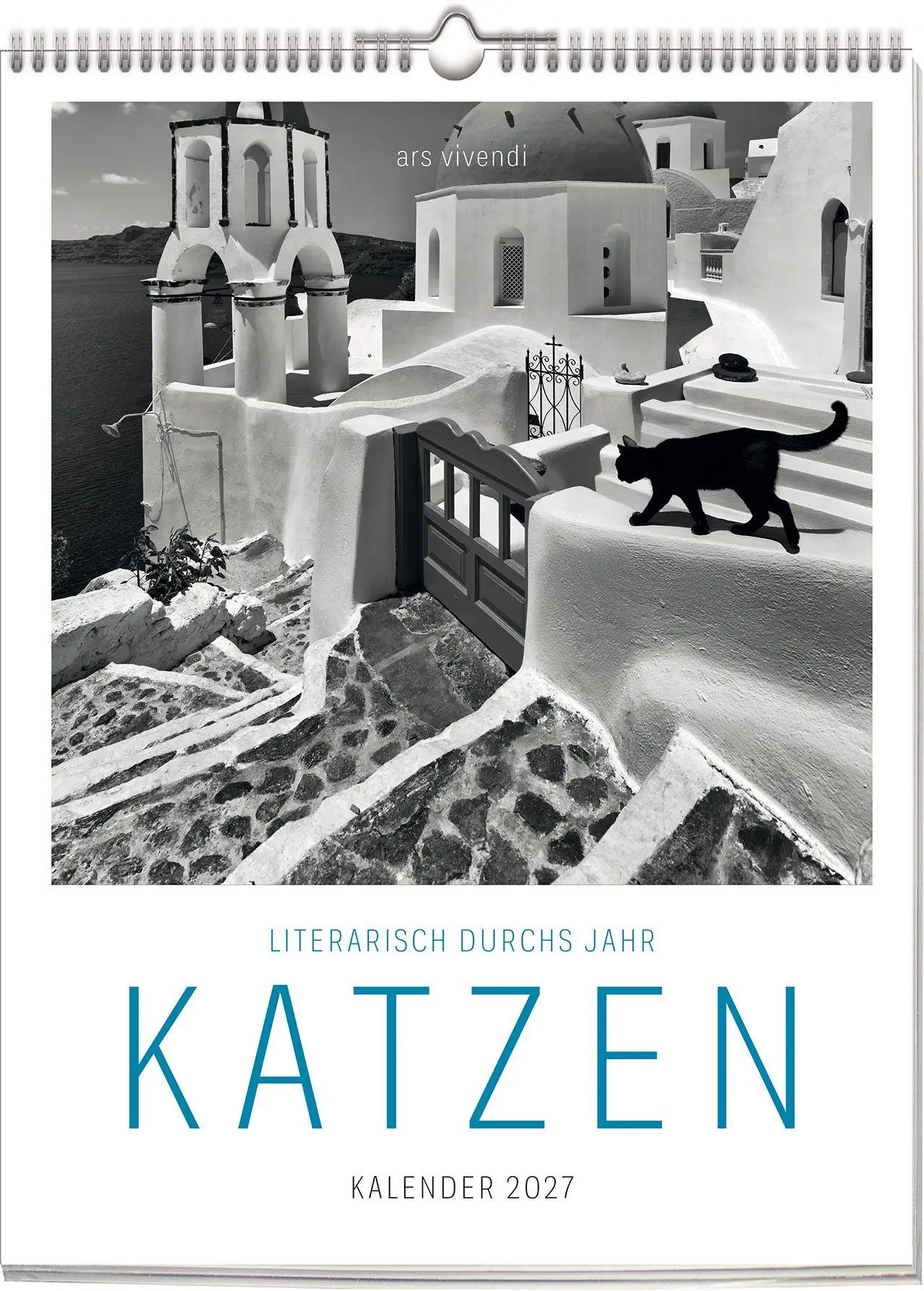 Cover: 9783747207772 | Literarisch durchs Jahr - Katzen 2027 | Wochenkalender | Vivendi Ars