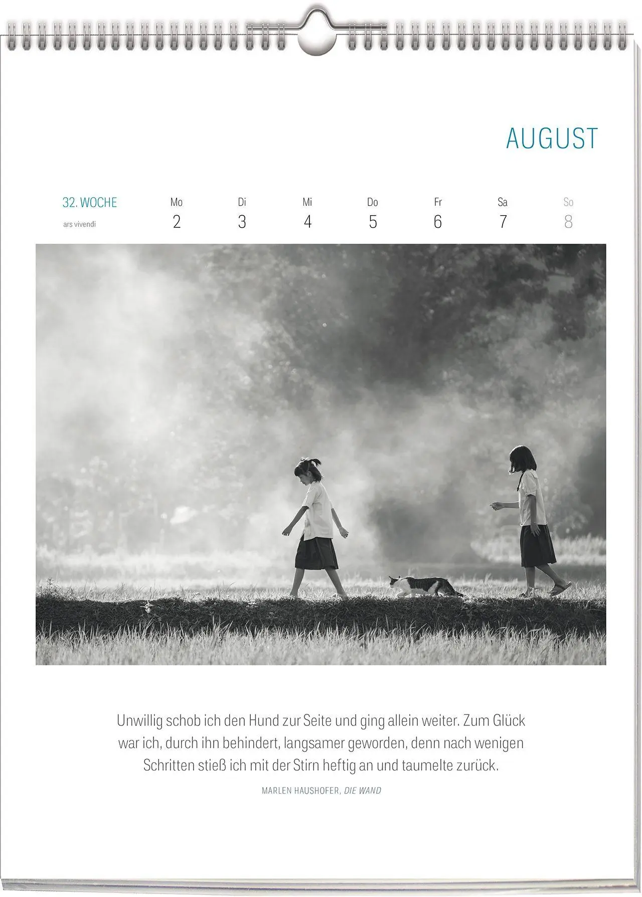 Bild: 9783747207772 | Literarisch durchs Jahr - Katzen 2027 | Wochenkalender | Vivendi Ars