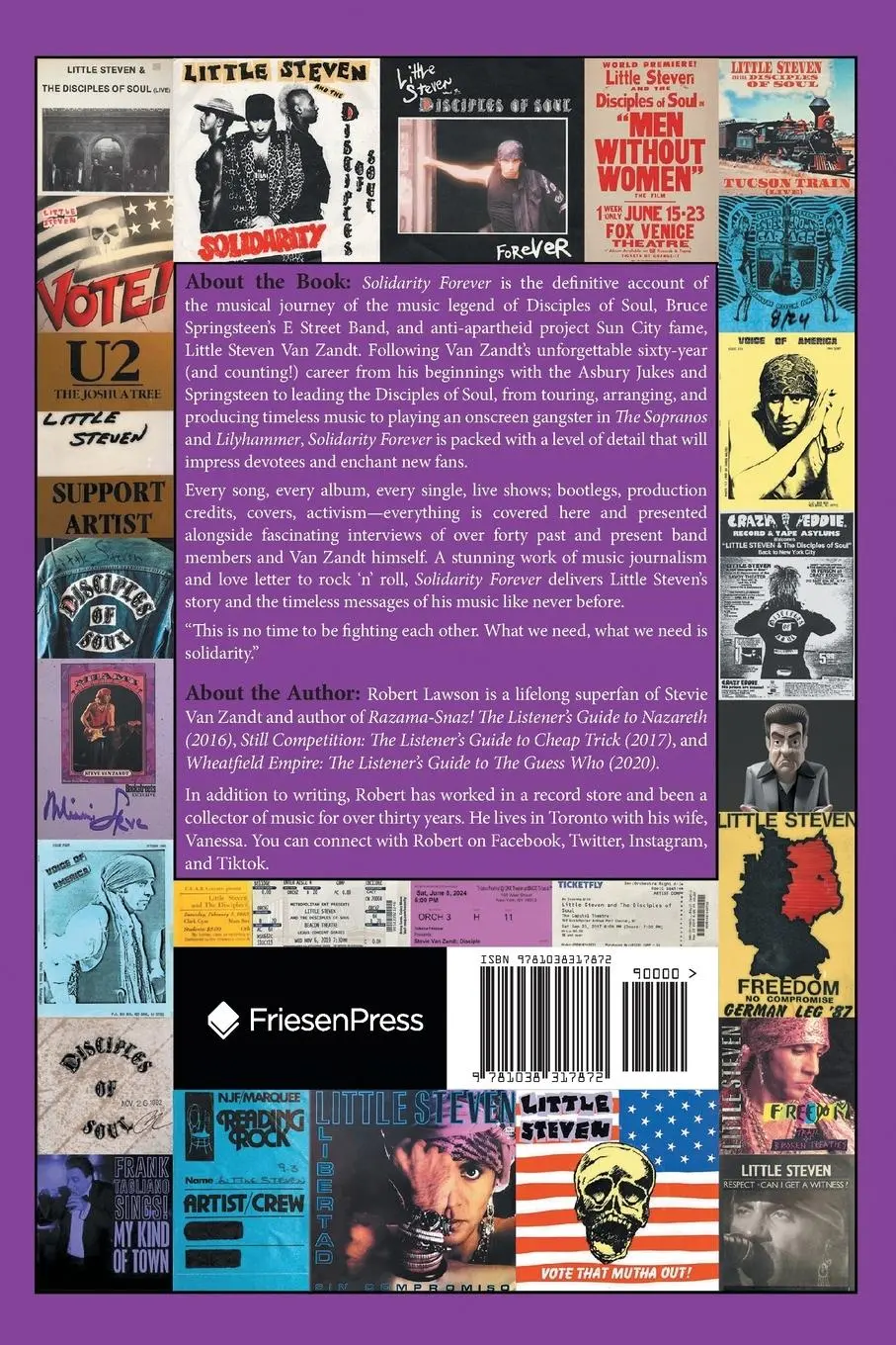 Rückseite: 9781038317872 | Solidarity Forever | The Art and Soul of Stevie Van Zandt | Lawson