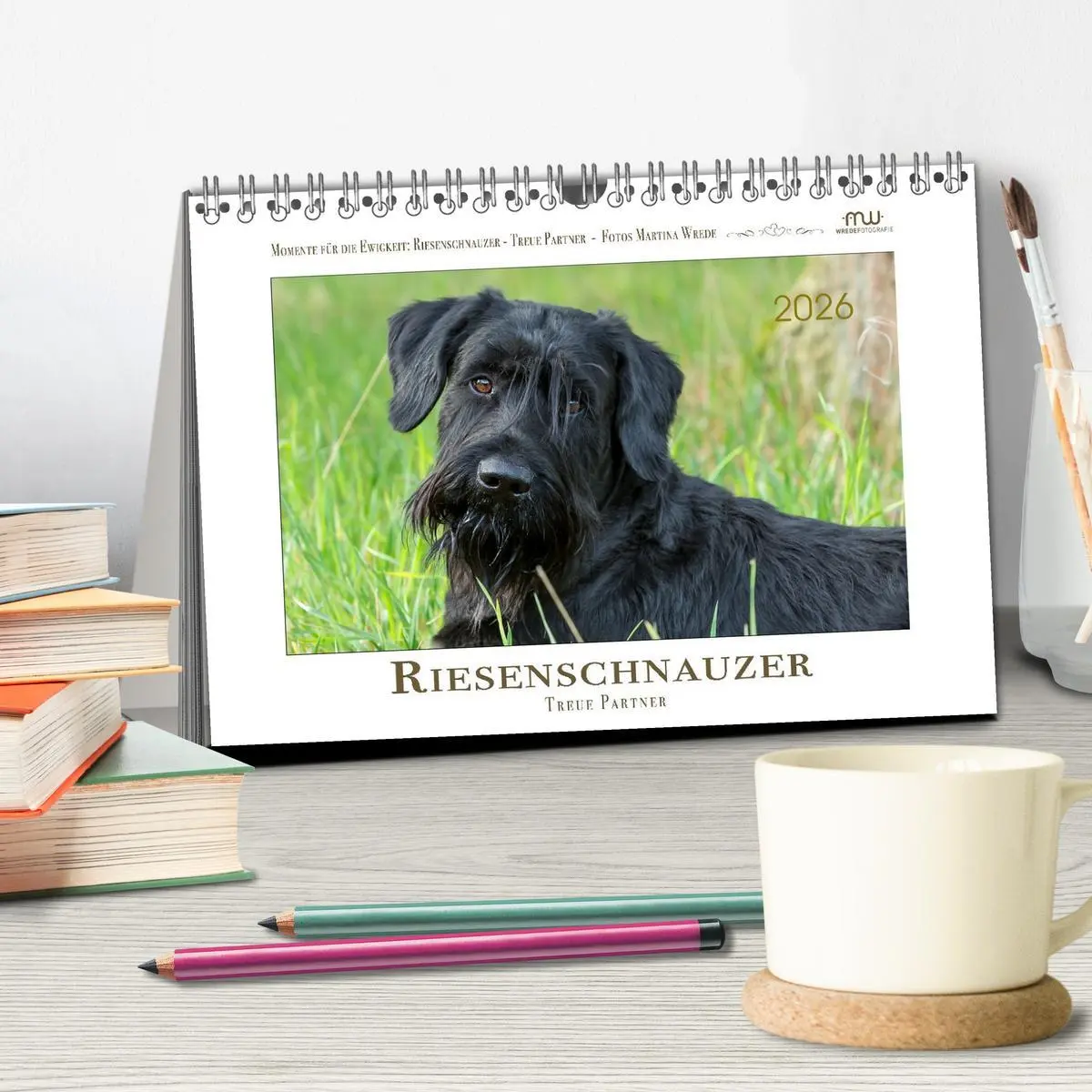 Bild: 9783457297872 | Riesenschnauzer - Treue Partner (Tischkalender 2026 DIN A5 quer),...