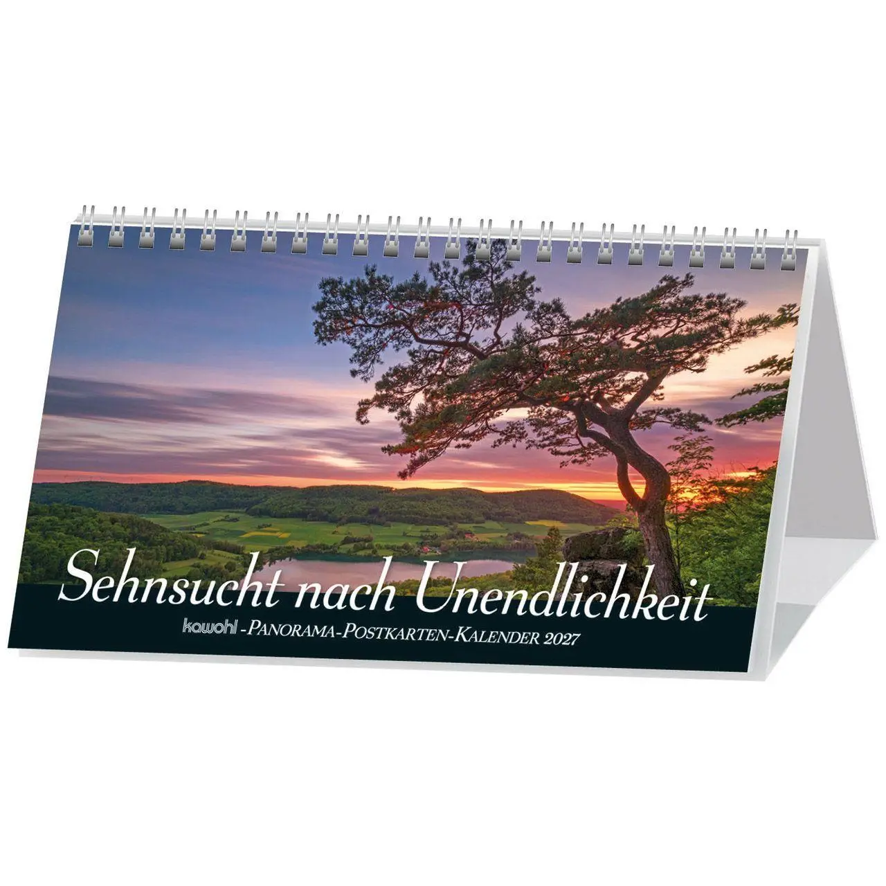 Cover: 9783754817872 | Sehnsucht nach Unendlichkeit 2027 | Panorama-Postkarten-Kalender