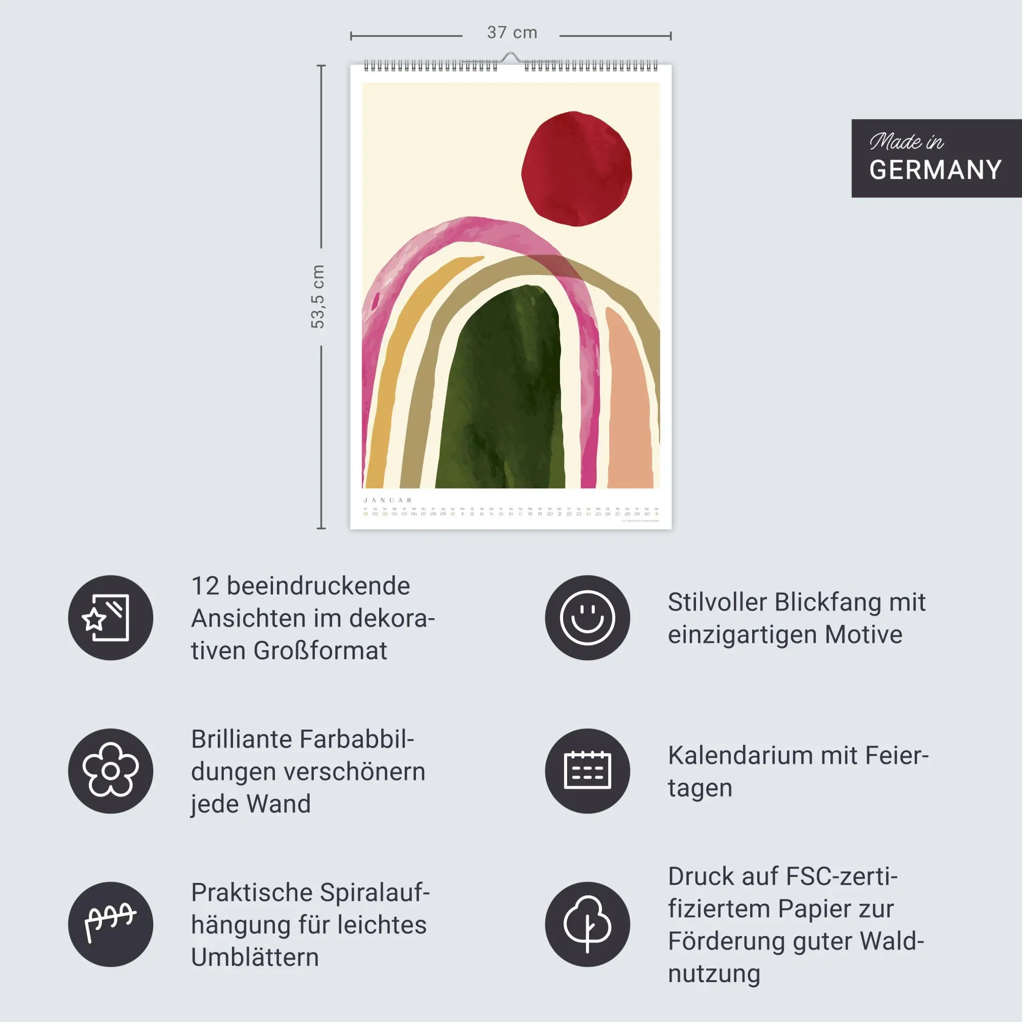 Bild: 9783756417872 | Gallery Wall Posterkalender 2027 | Heye | Kalender | Spiralbindung