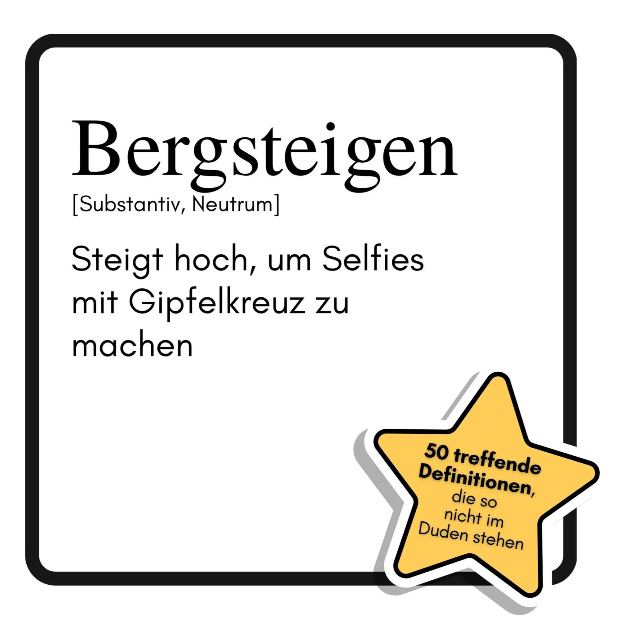 Cover: 9783759177872 | Bergsteigen | Steigt hoch, um Selfies mit Gipfelkreuz zu machen | Buch
