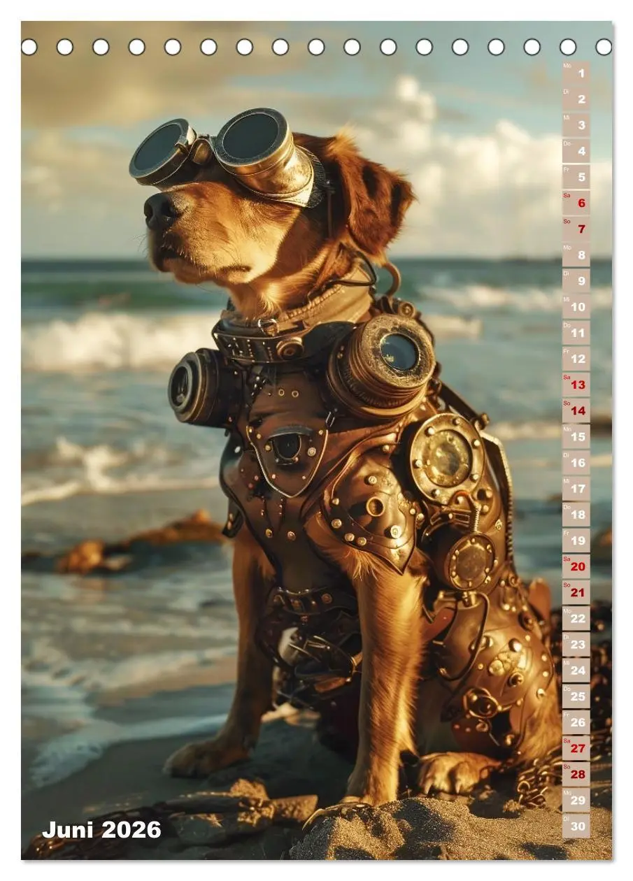 Bild: 9783516268072 | Steampunk Fauna (Tischkalender 2026 DIN A5 hoch), CALVENDO...