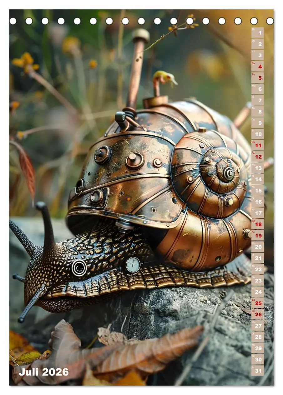Bild: 9783516268072 | Steampunk Fauna (Tischkalender 2026 DIN A5 hoch), CALVENDO...