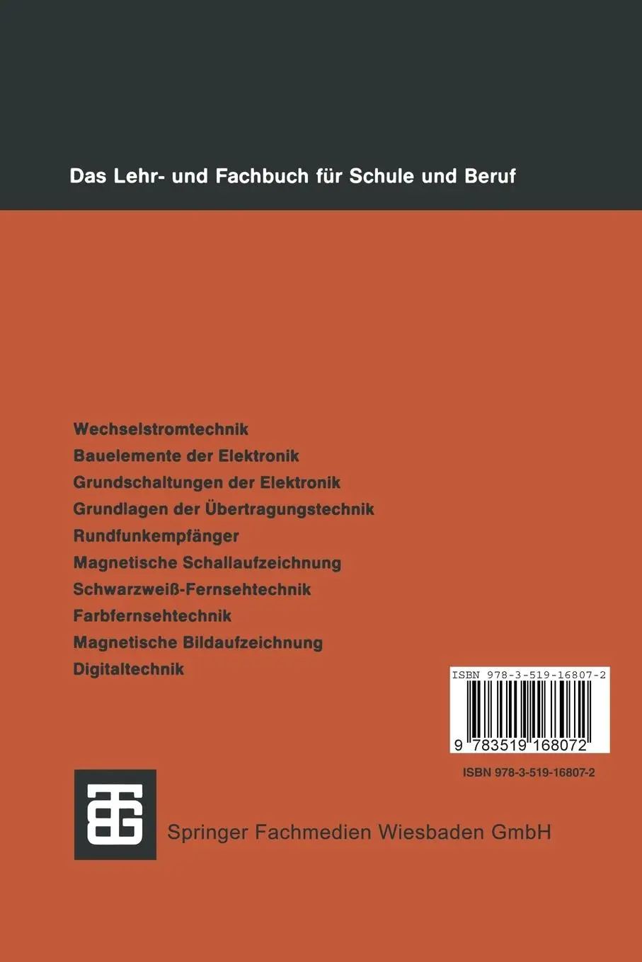 Rückseite: 9783519168072 | Elektro-Fachkunde | 3: Nachrichtentechnik | Helmuth Willems (u. a.)