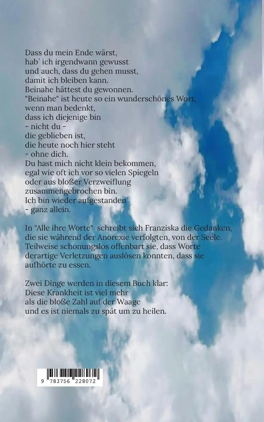 Rückseite: 9783756228072 | Alle ihre Worte | Mein Umweg ins Leben | Franziska Stöhr | Taschenbuch
