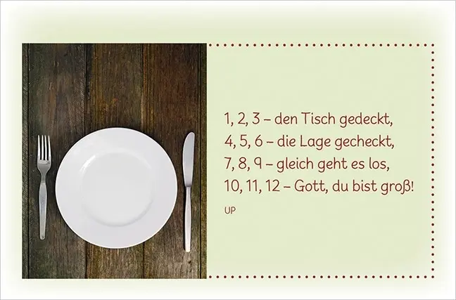 Bild: 9783842978072 | Tischgebete für die ganze Familie | Taschenbuch | 56 S. | Deutsch
