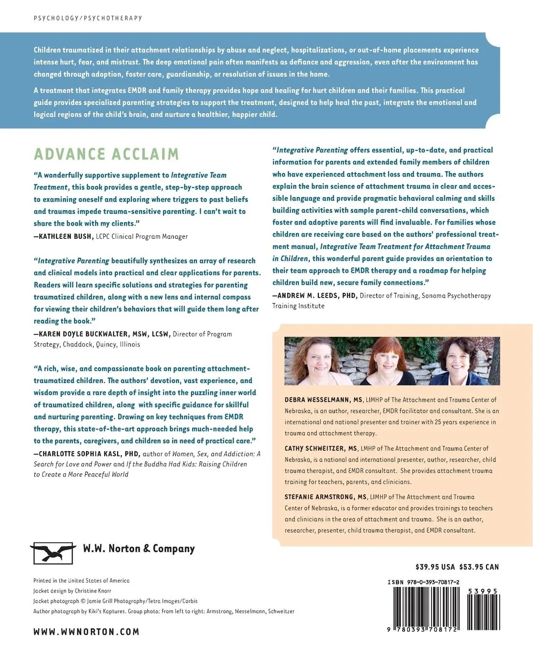 Rückseite: 9780393708172 | Integrative Parenting | Debra Wesselmann (u. a.) | Taschenbuch | 2014