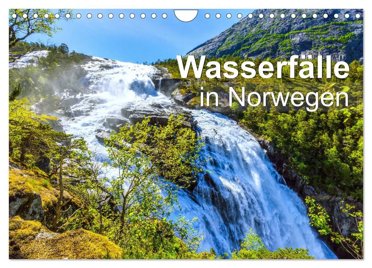 Cover: 9783457928172 | Wasserfälle in Norwegen (Wandkalender 2026 DIN A4 quer), CALVENDO...
