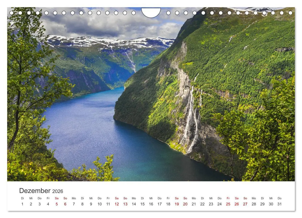 Bild: 9783457928172 | Wasserfälle in Norwegen (Wandkalender 2026 DIN A4 quer), CALVENDO...