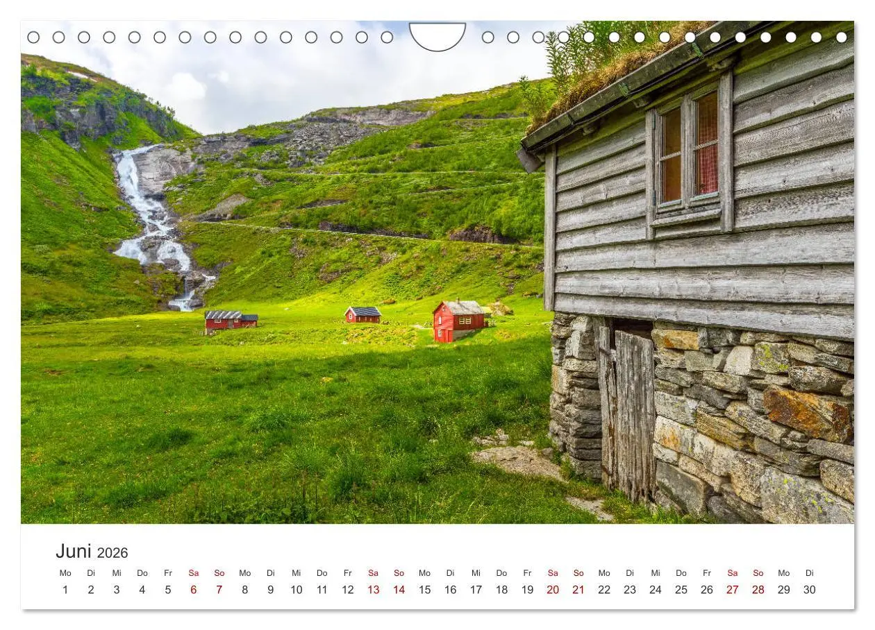 Bild: 9783457928172 | Wasserfälle in Norwegen (Wandkalender 2026 DIN A4 quer), CALVENDO...