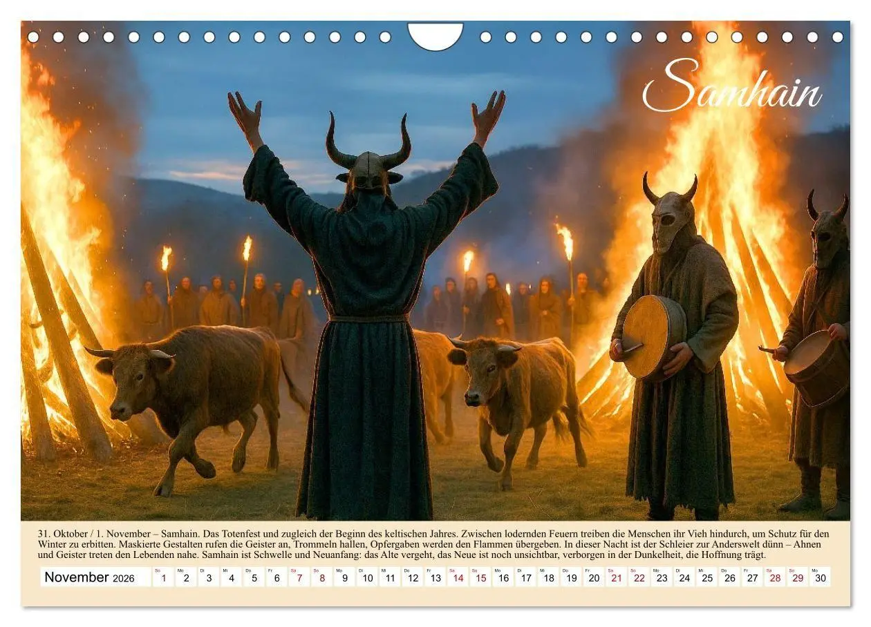 Bild: 9783516708172 | Von Samhain bis Beltane (Wandkalender 2026 DIN A4 quer), CALVENDO...