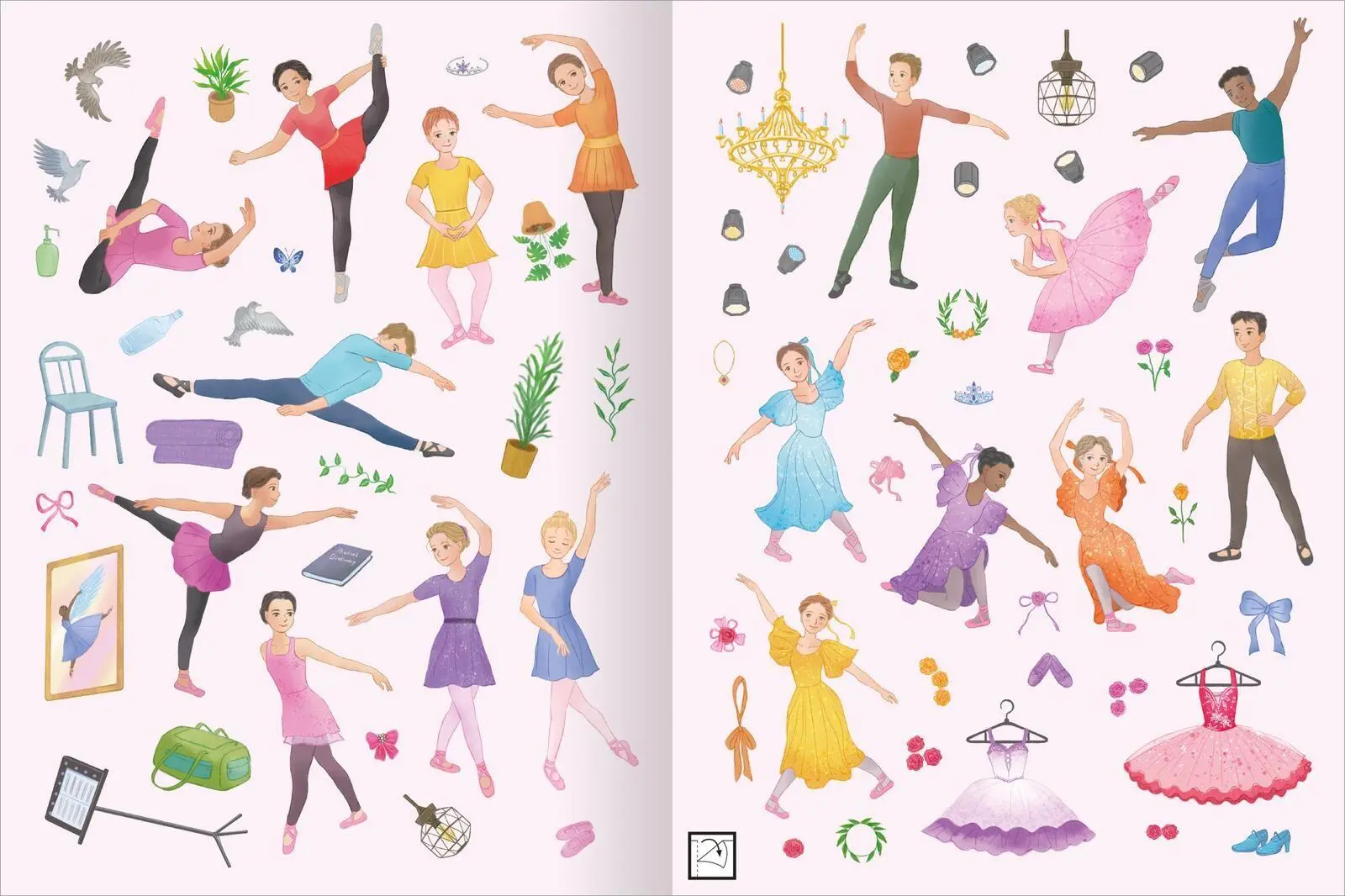 Bild: 9783845868172 | Mein Lieblings-Stickerbuch - Ballett | Über 250 Sticker mit Szenen