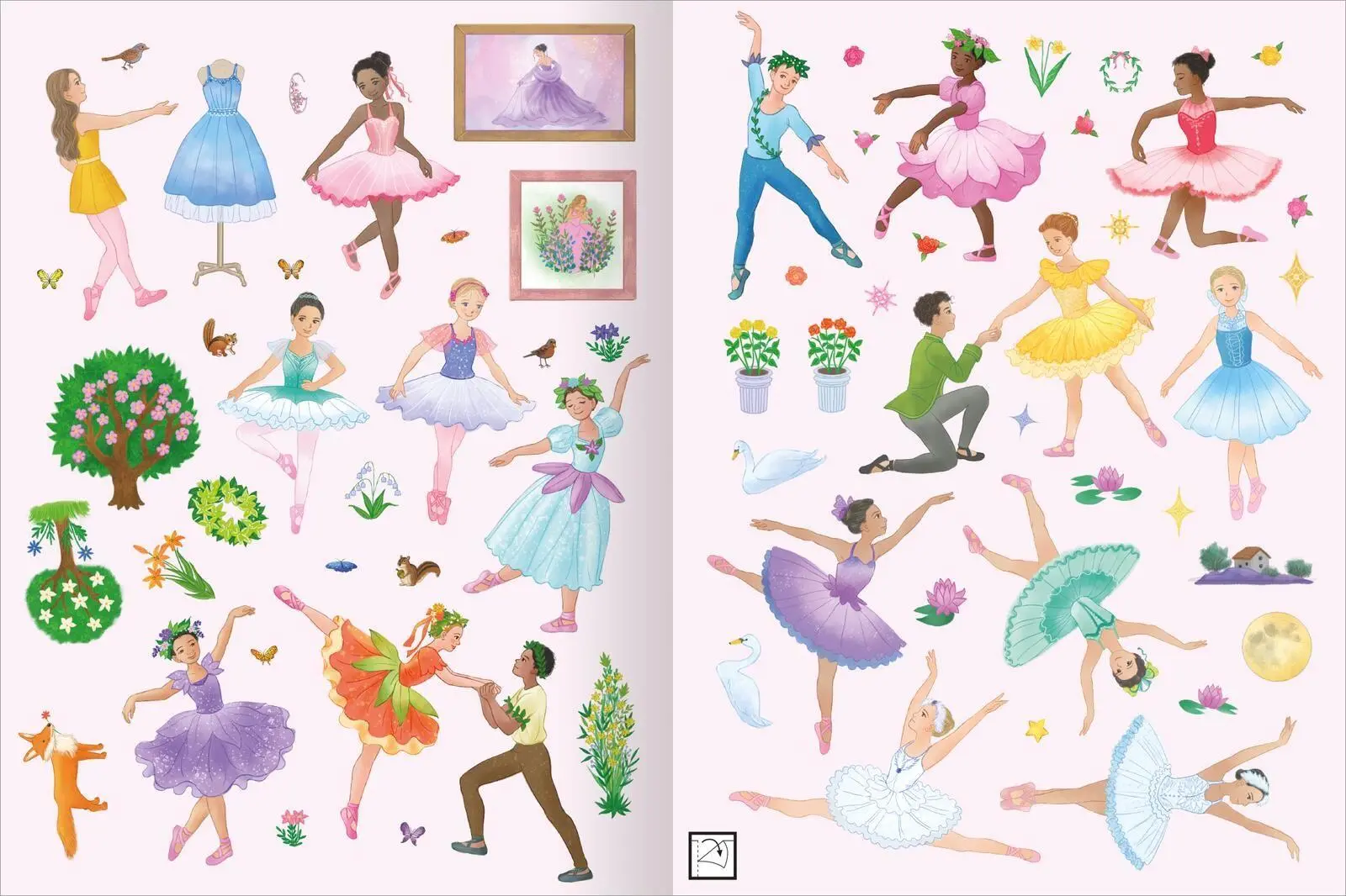 Bild: 9783845868172 | Mein Lieblings-Stickerbuch - Ballett | Über 250 Sticker mit Szenen