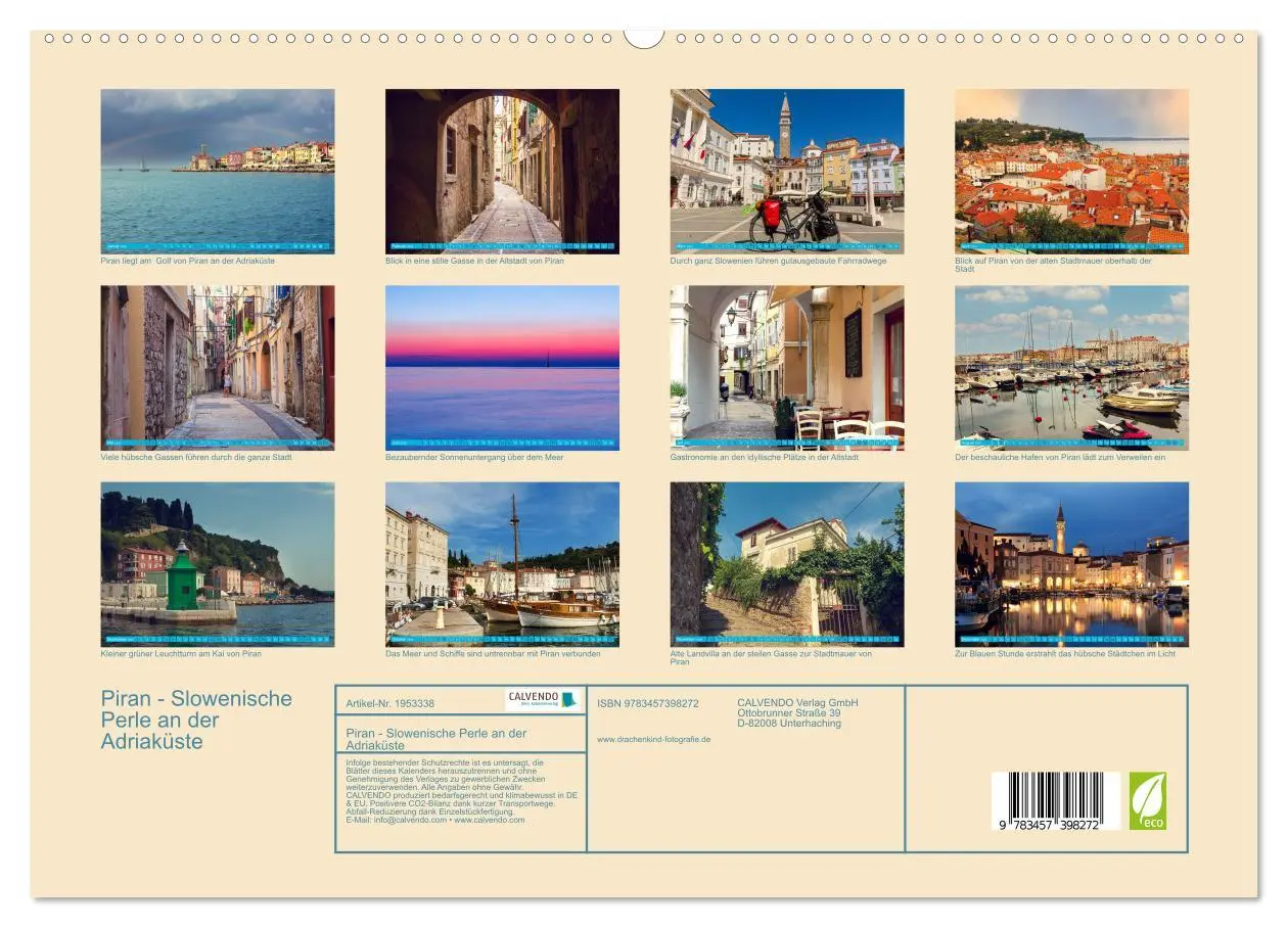 Bild: 9783457398272 | Piran - Slowenische Perle an der Adriaküste (hochwertiger Premium...
