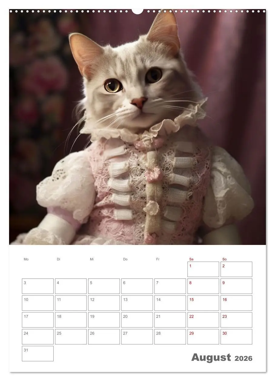 Bild: 9783516318272 | Royale Katzen Portraits (hochwertiger Premium Wandkalender 2026 DIN...