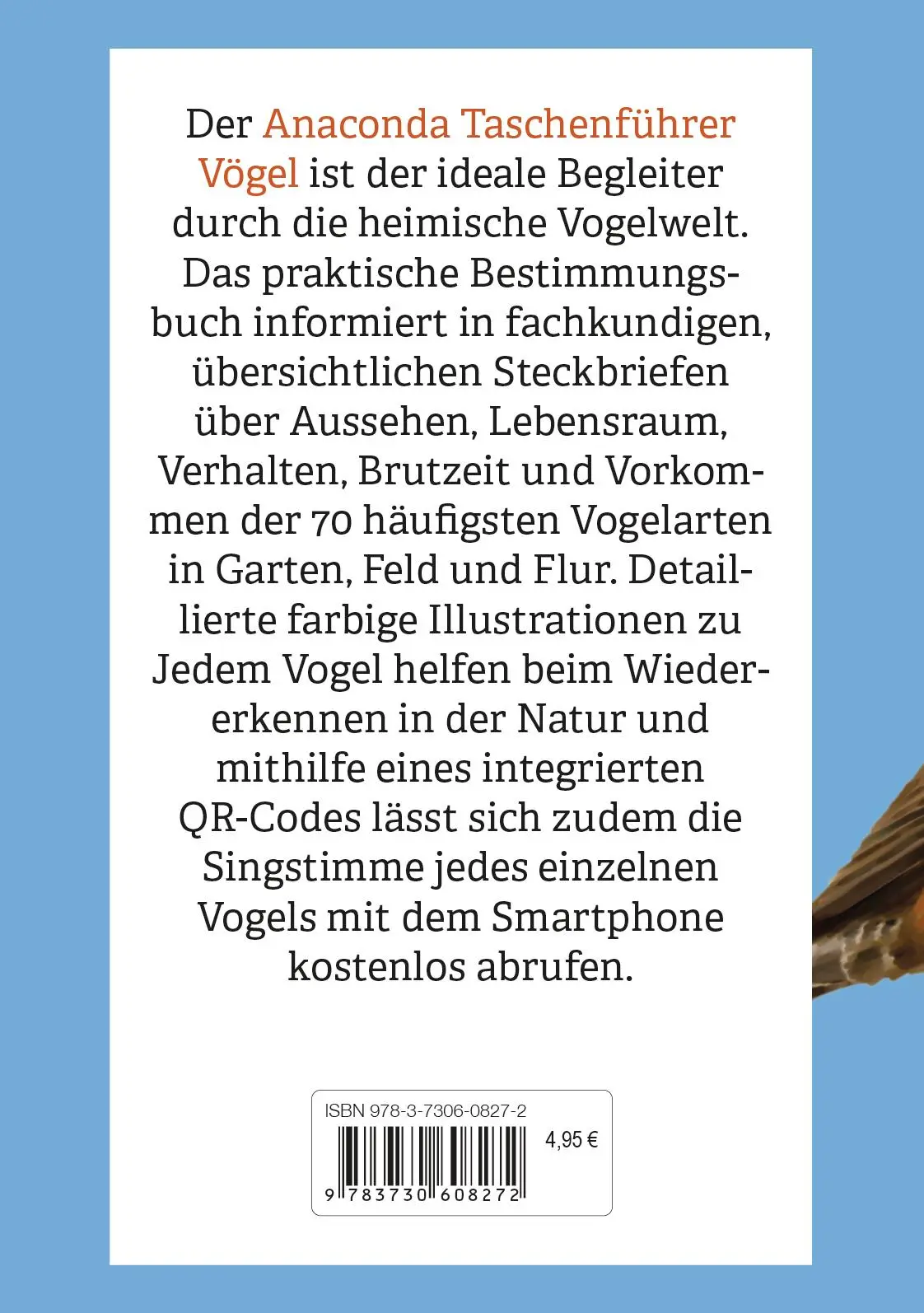 Bild: 9783730608272 | Anaconda Taschenführer Vögel. 70 Arten bestimmen und entdecken | Buch
