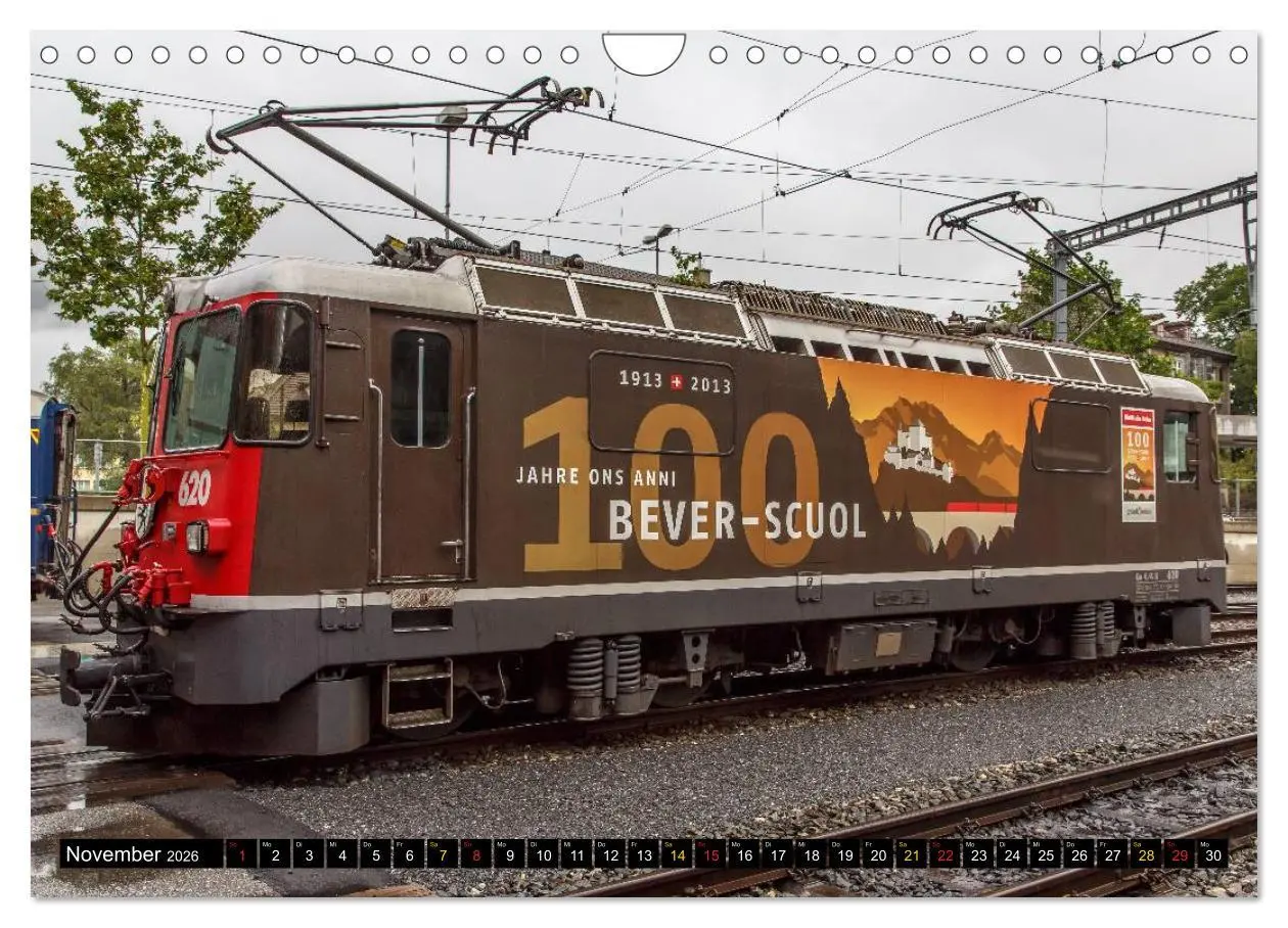 Bild: 9783516238372 | Rhätische Bahn 2026 (Wandkalender 2026 DIN A4 quer), CALVENDO...