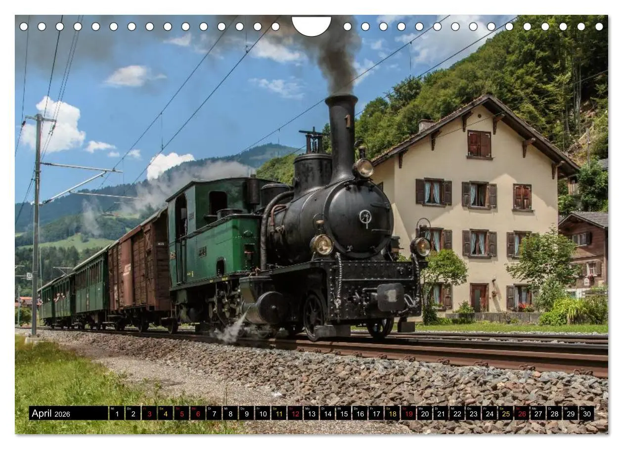 Bild: 9783516238372 | Rhätische Bahn 2026 (Wandkalender 2026 DIN A4 quer), CALVENDO...