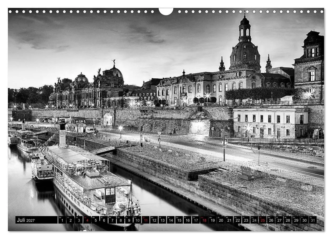 Bild: 9783594148372 | Dresden Faszination Schwarz Weiss (Wandkalender 2027 DIN A3 quer),...