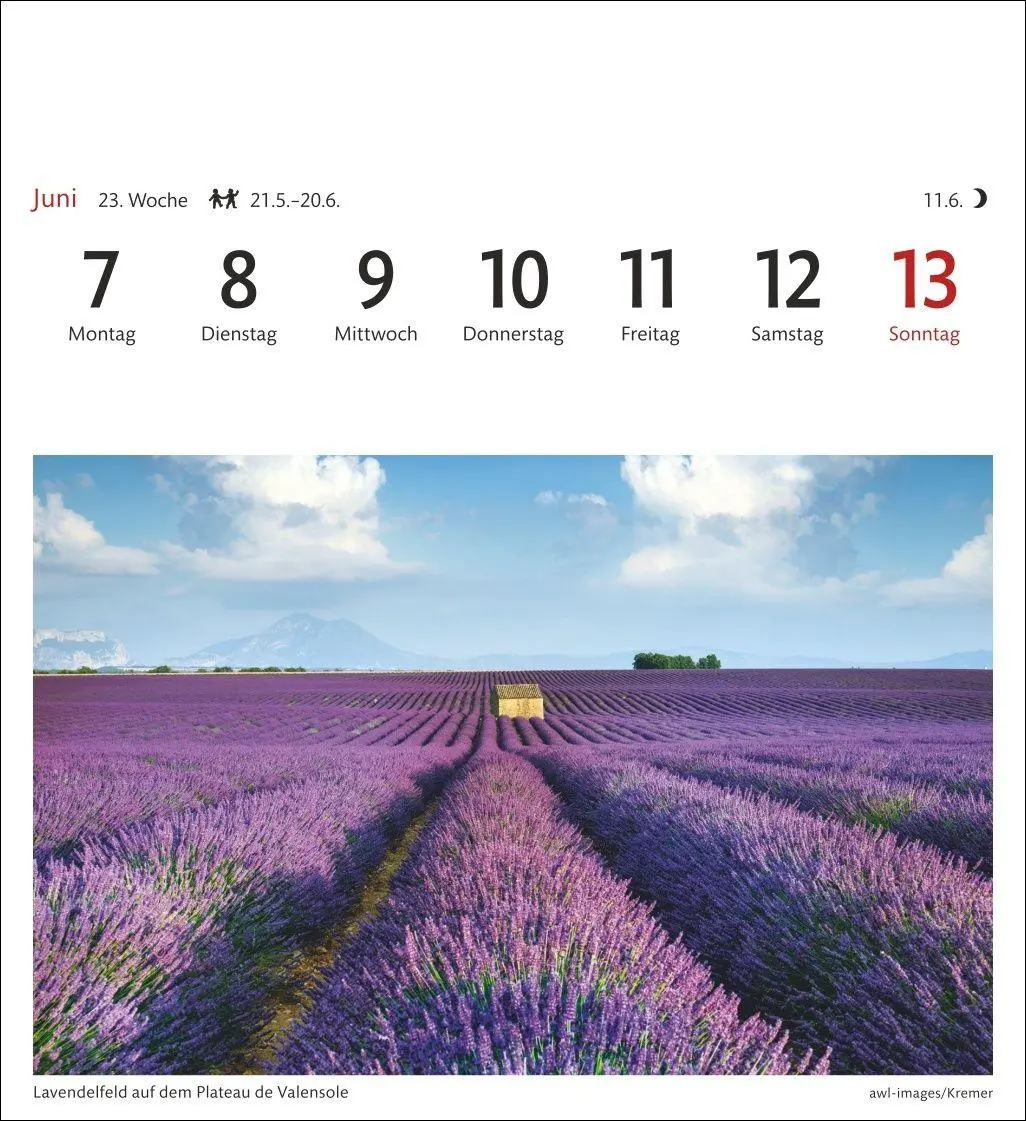 Bild: 9783840038372 | Provence Sehnsuchtskalender 2027 - Wochenkalender mit 53 Postkarten