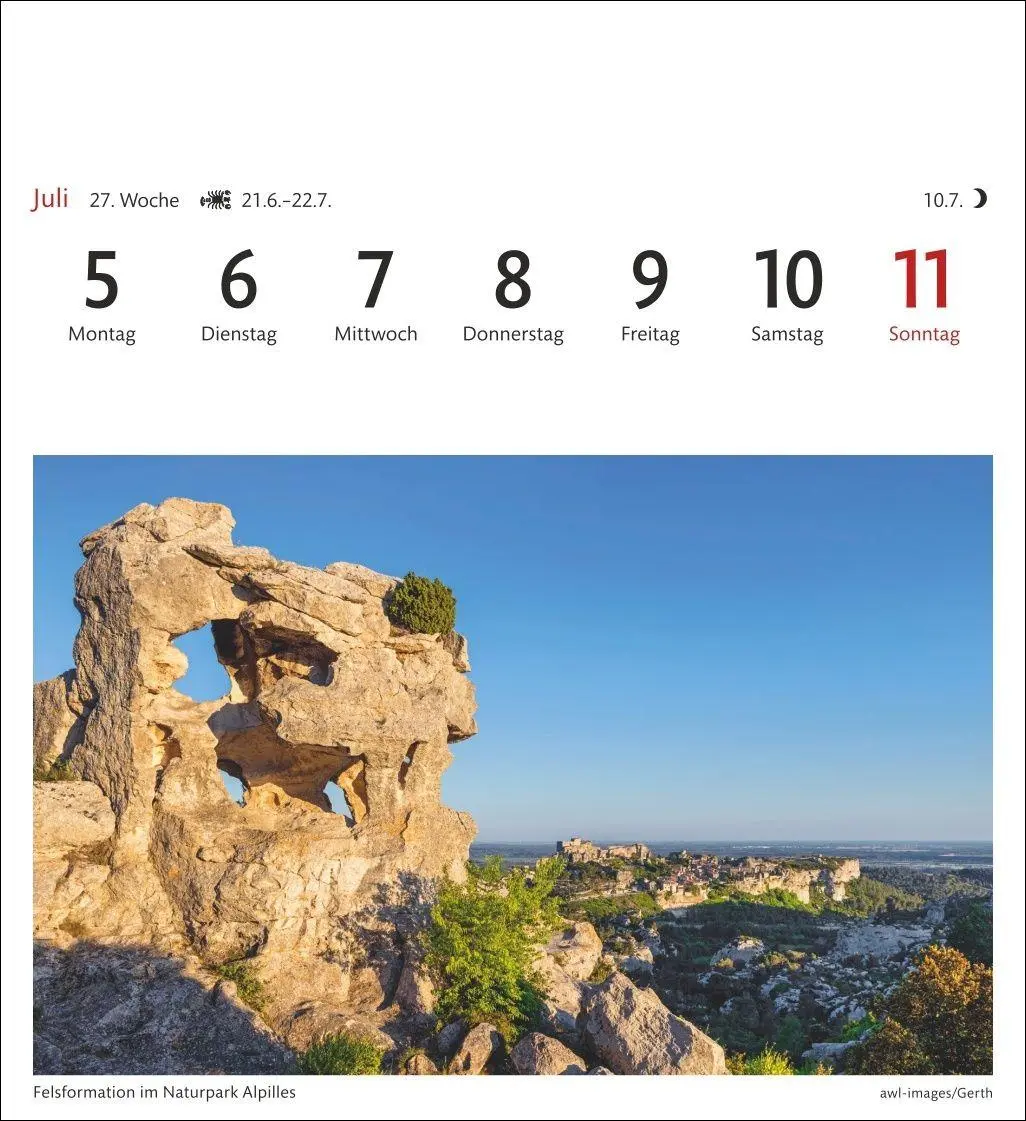 Bild: 9783840038372 | Provence Sehnsuchtskalender 2027 - Wochenkalender mit 53 Postkarten