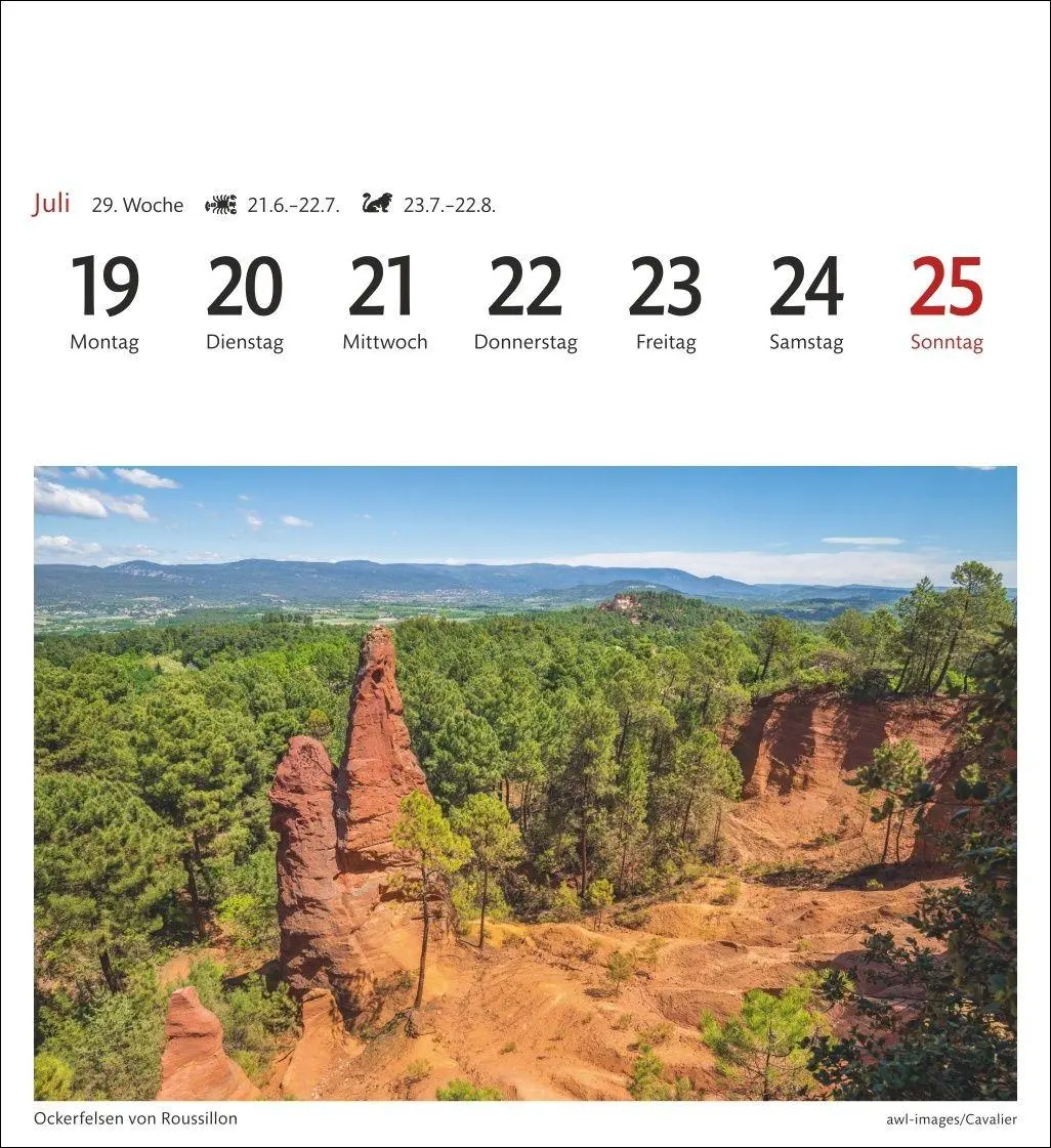 Bild: 9783840038372 | Provence Sehnsuchtskalender 2027 - Wochenkalender mit 53 Postkarten