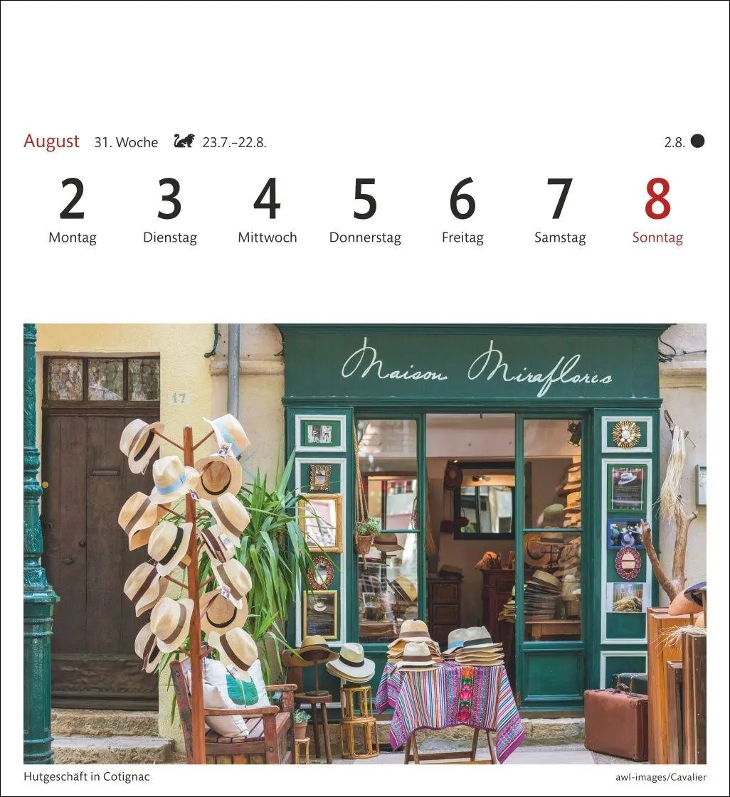 Bild: 9783840038372 | Provence Sehnsuchtskalender 2027 - Wochenkalender mit 53 Postkarten