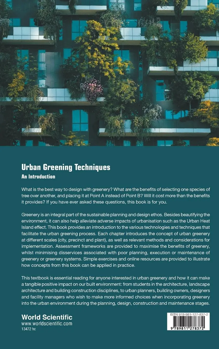 Rückseite: 9789811278372 | URBAN GREENING TECHNIQUES | AN INTRODUCTION | Chun Liang Tan | Buch