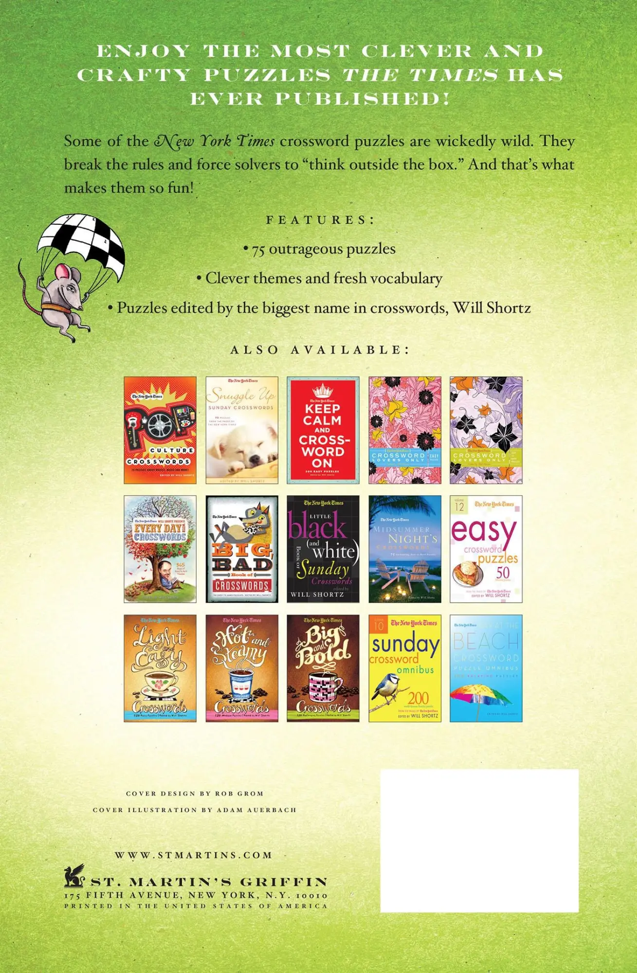 Rückseite: 9780312588472 | NYT MAD HATTER XWORD | Will Shortz | Taschenbuch | Englisch | 2011